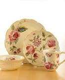 Pfaltzgraff Silk Rose 16 Piece Dinnerware Set