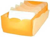 Han 998613 - Karteibox Croco A8 Transluzent / orange - 