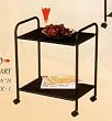 BEAUTIFUL NEW 2 TIER UTLITY CART IN BLACK