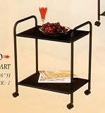BEAUTIFUL NEW 2 TIER UTLITY CART IN BLACK
