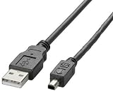 ELECOM デジタルカメラ接続用USBケーブル USB(A)オス-USB(mini丸型4pin)オス 1.8m USB-SCMR4