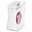 Rubbermaid 96502ROS Optimizers Deluxe Plastic Magazine Rack, 5 1/4 x 9 x 11 1/8, Clear