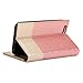 GMYLE iPhone 6 Case, Wallet Case Clip for iPhone 6 / 6s (4.7 inch Display) - Pink & Champagne Gold PU Leather Slim Protective Folio Wallet Stand Case Cover