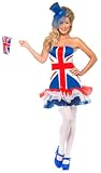 Smiffys Fever Rule Britannia Tutu Dress (Small)
