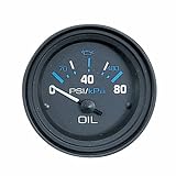 Teleflex Vector Oil Pressure Gauge, (0-80 psi)