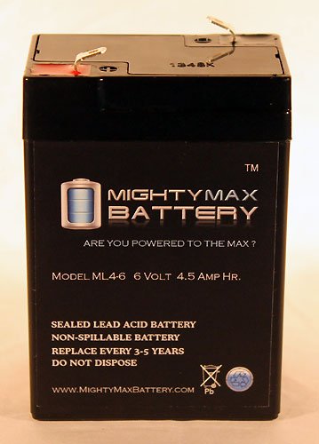 6V 4.5AH SLA Battery Replaces Power Tech Off Road Rebel - Mighty Max Battery brand product
6V 4.5AH SLA Battery Replaces Power Tech Off Road Rebel - Mighty Max Battery brand product