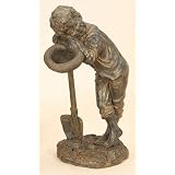 Child With Spade Garden Decor Statue Sclupture by Wild Orchid