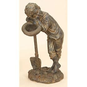 Child With Spade Garden Decor Statue Sclupture from Garden Spades