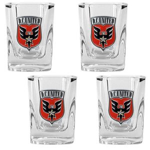 DC United MLS 4pc Square Shot Glass Set - Primary