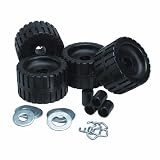 Black Rubber Ribbed Roller Kit