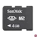 SanDisk SDMSM2-004G-A11M 4GB M2 Memory Stick Micro (Black)
