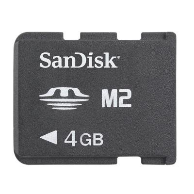 SanDisk SDMSM2-004G-A11M 4GB M2 Memory Stick Micro (Black)