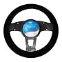 Elegant 35011 Black Velour Steering Wheel Cover