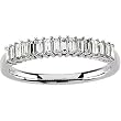 14K White Gold Diamond Wedding/Anniversary Band - 0.50 Ct.