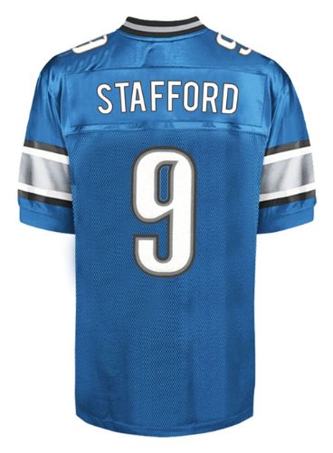 Detroit Lions #9 Stafford Light Blue Jerseys Authentic Football Jersey Size 48-56 (Please Select the Size When You Order, Can Do Drop Shipping)