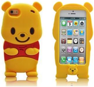 SaveGood Cartoon 3D Winnie the Pooh Soft Case Cover for Apple iphone 5 5s 5g