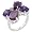 Rhodium Plated Cubic Zirconia Prong Set Right Hand Ring in Size 5
