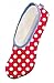 Snoozies Wild for Dots Women's Lightweight Skinnies Footcovering Slippers