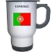 Portugal - "ESMORIZ" White Stainless Steel Mug