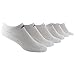 adidas Women's Athletic Cushioned No Show Socks with Arch Compression (6-Pair), White/Night Flash Purple/Flash Pink/Green Beauty/Solar Pink/Solar Blue, Medium