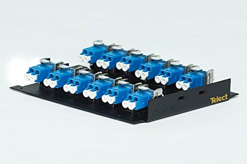 TELECT Tray-Based Fiber Optic Patch Plate 24 Termination LC/UPC (ESTF-ULC-24)