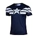 G-Like Men's Winter Solider Captain America Short T-shirt (Medium)