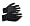 Magic Handschuhe mit Gumminoppen Einheitsgröße weiss