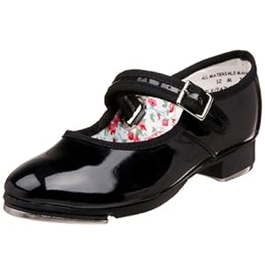 Capezio 3800 Mary Jane Tap Shoe (Little Kid/Big Kid),Black Patent,11 M US Little Kid