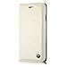 Iphone 6s Plus Case , Luxury Wallet Flip Leather Case for Iphone 6s Plus (White)