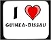 I Love Guinea-Bissau Decorated Mouse Pad