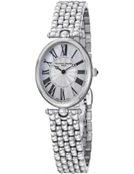 Frederique Constant Art Deco Silver Dial Black Stain Ladies Watch FC-200MPW2V6B