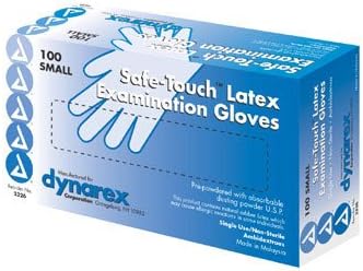 Safetouch Powder Free Latex Exam Gloves, Non-Sterile, Medium - 100/Box