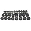 Body Solid SDRS550 5-50-Pound Rubber Hex Dumbbell Set