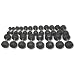 Body Solid SDRS550 5-50-Pound Rubber Hex Dumbbell Set