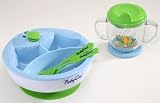 FOR BABIES - 3 Piece Baby Plate Warmer Set - Easy & Safe (Cat No. 238-BLUE)