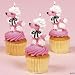 Pink Poodle Cake Top Candles (1 dz)