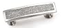 Laurey 12496 Cabinet Hardware 96MM Rectangular Pull, Satin Nickel and Sand Pebble