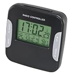 Zeon Radio Controlled Alarm Clock, Black