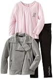 Calvin Klein Girls 2-6x Jacket With Tee And Black Pant