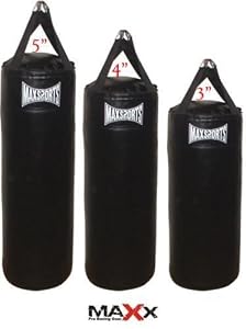 Black Punch Bag With Chain, 4ft Black