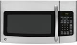 GE Spacemaker JVM1752 1.7 cu. ft. Over-the-Range Microwave Oven with 1000 Watts, 10 Power Levels, 300 CFM Two-Speed Vent, 2 Removable Oven Racks, Sensor Cook, Convertible to Recirculating and Cooktop Lighting