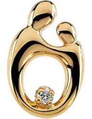 Mother & Child Sm Diamond Pendant 14K Gold Yellow 63910
