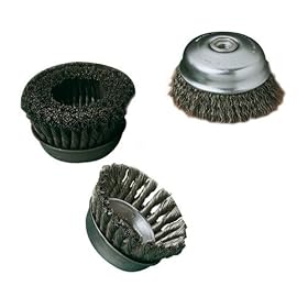 SAIT 06551 4 x .020 x 1-1 8 Arbor 5 8-11 Angle Grinder Large Crimped Wire Nut Inside Cup... by SAIT