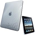 igadgitz Kristall Gel (TPU thermoplastisches Polyurethan) dauerhafte Schutzhülle Etui Case Hülle Sleeve Tasche in Transparent Klar und mit Wellen-Motif für Apple iPad