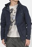 V-MEN マウンテンパーカー / メンズ ナイロン ジャケット フード パーカー マンパー(NAVY)
