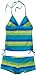 Hurley Girls 7-16 Horizon Tankini with Boyshort, Blue, 10