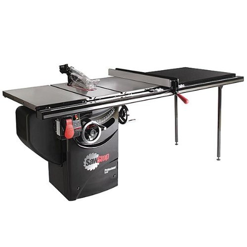 SawStop PCS31230-TGP252 3-HP Professional Cabinet Saw Assembly with 52-Inch Professional T-Glide Fence System, Rails and Extension Table On Sale