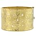 18k Yellow 40.5mm Hammered 1.04ct Diamond Bangle - 7 Inch