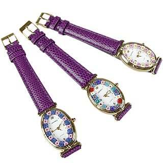 Antica Murrina Veneziana Watches, Antica Murrina Veneziana Gondola Watch with Glass Pattern Variation 3, Womens Watches, Womens Antica Murrina Veneziana Watches