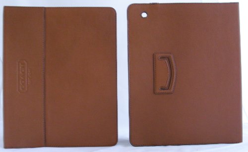 Coach Leather iPad 2 iPad 3 with Camera Opening Tablet Case Saddle Brown F61309 NWT